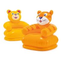 Cute Portable Cartoon Animal inflatable sofa Children Seat Tiger bear For Kid 3-8 Years Old Lovely Kids' PVC Chairs Baby Seats 1