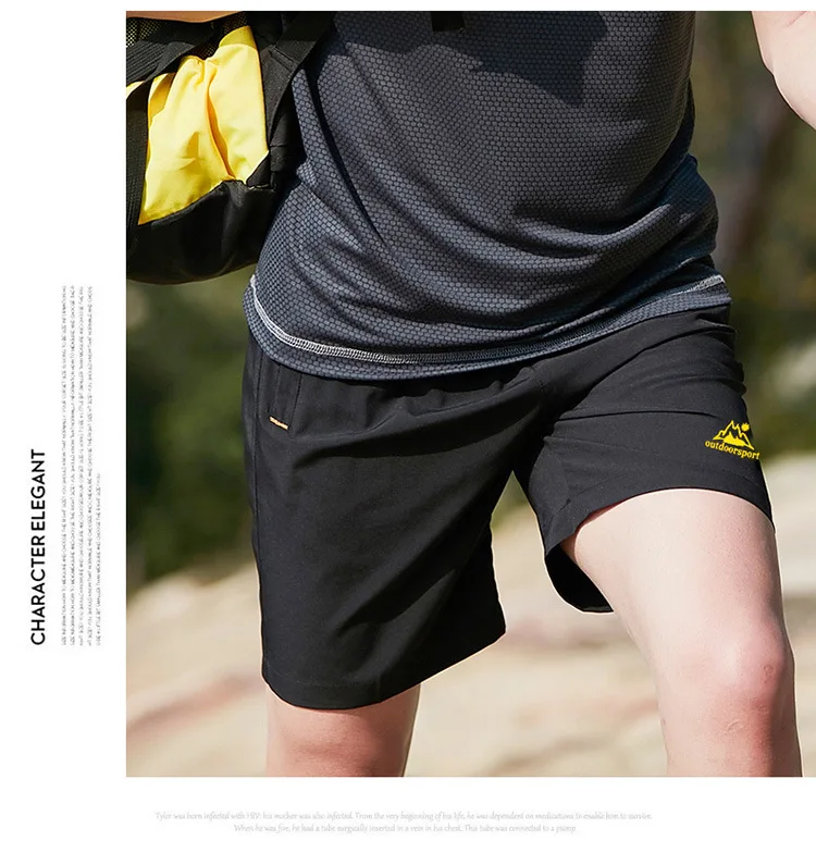 Summer Men Shorts MEN'S Casual Pants Shorts Plus-sized Outdoor Athletic Pants Loose-Fit Beach Shorts