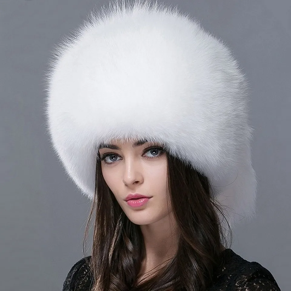 FXFURS осень и зима Новая женская шапка из натурального меха енота русская меховая шапка из натурального Лисьего меха купольная монгольская шапка FXH-161013