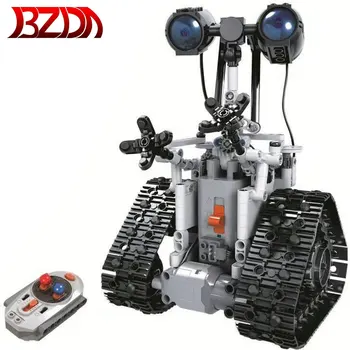 

BZDA Creative Technology Splicing Robot Building Blocks Remote Control Electric RC Robot Bricks Can Make Sound Children Toy Gift