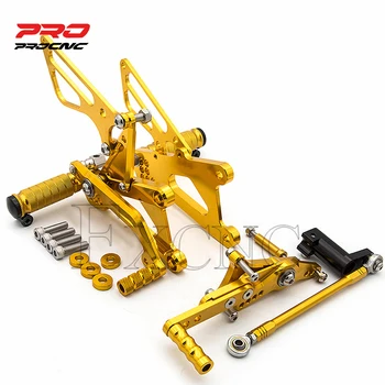 

For TRIUMPH DAYTONA 675R 2011-2013 Adjustable Aluminum Motorcycle Rearset Footrest Footpeg Rear Set Footrest Foot Peg New