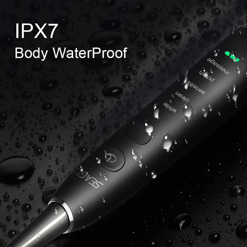 SEAGO Sonic Electric Toothbrush Upgraded Adult Waterproof USB Rechargeable 360 Days Long Standby Time With5 Brush Head Best Gift SEAGO Sonic Electric Toothbrush Upgraded Adult Waterproof USB Rechargeable 360 Days Long Standby Time With5 Brush Head Best Gift