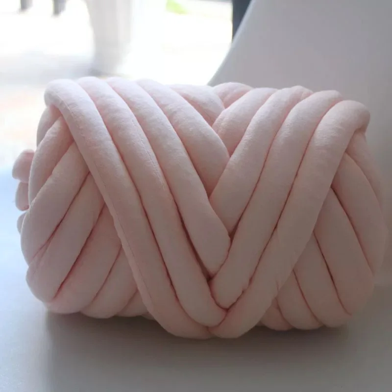 pink Супер крупная пряжа моющаяся ручная пряжа одеяло Пряжа Хлопок труба пряжа мериносовая шерсть альтернатива для домашних животных 250 г - Цвет: pink
