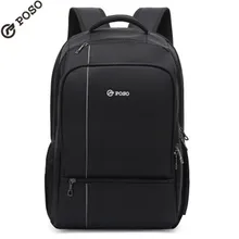 POSO Backpack 17.3Inch Laptop Backpack Nylon Waterproof Anti-theft Backpack Fashion Business Travel RFID Shielded Backpack