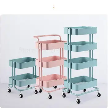 

Beauty Salon Trolley Skin Management Special Tool Trolley Hair Manicure Mobile Three-tier Storage Trolley Rack