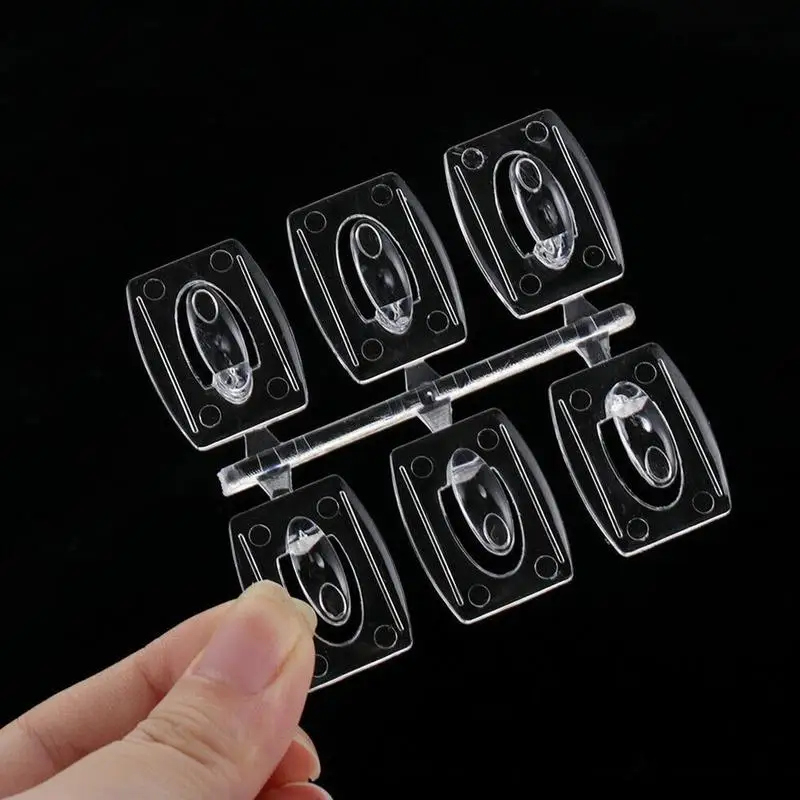 Wall Transparent Removable Hooks Strong Seemless Cables Clamp Adhesive Racks DIY