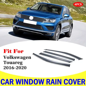 

For Volkswagen VW Touareg 2016-2020 window visor car rain shield deflectors awning trim cover exterior car-styling accessories