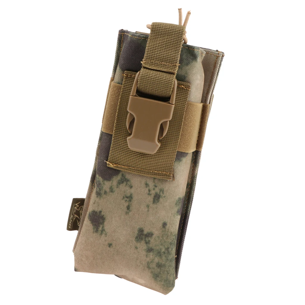 Outdoor Large Size Walkie Talkie Pocket Outdoor Mineral Water Bottle Bag Walkie Talkie Holder Holster Case Camouflage Pocket