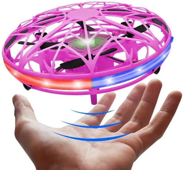 Roclub Mini Flying Helicopter RC UFO Dron Aircraft Boys Hand Controlled Drone Infrared RC Quadcopter Induction Kids Toys 1