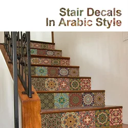 New European Stair Stickers Environmental Protection PVC Waterproof Stickers Self Adhesive DIY Home Stair Decoration