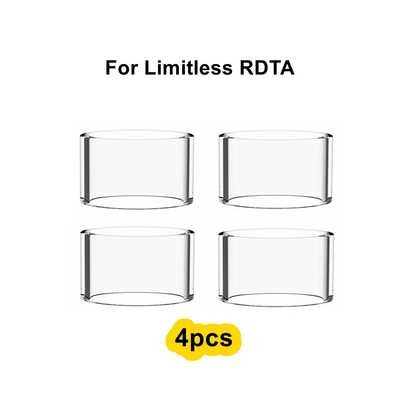 4 шт./упаковка стеклянные трубки для атомайзера Ijoy Limitless RDTA Plus Combo II|Аксессуары| |