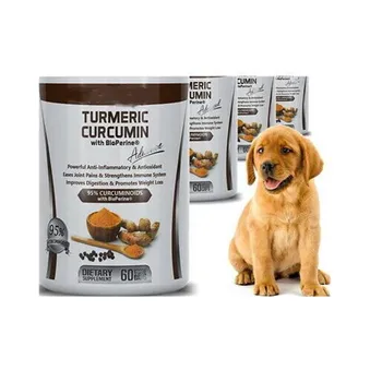 

TURMERIC CURCUMIN JOINT DIGESTIVE SUPPORT DOGS TUMERIC PET SUPPLEMENT 180pcs