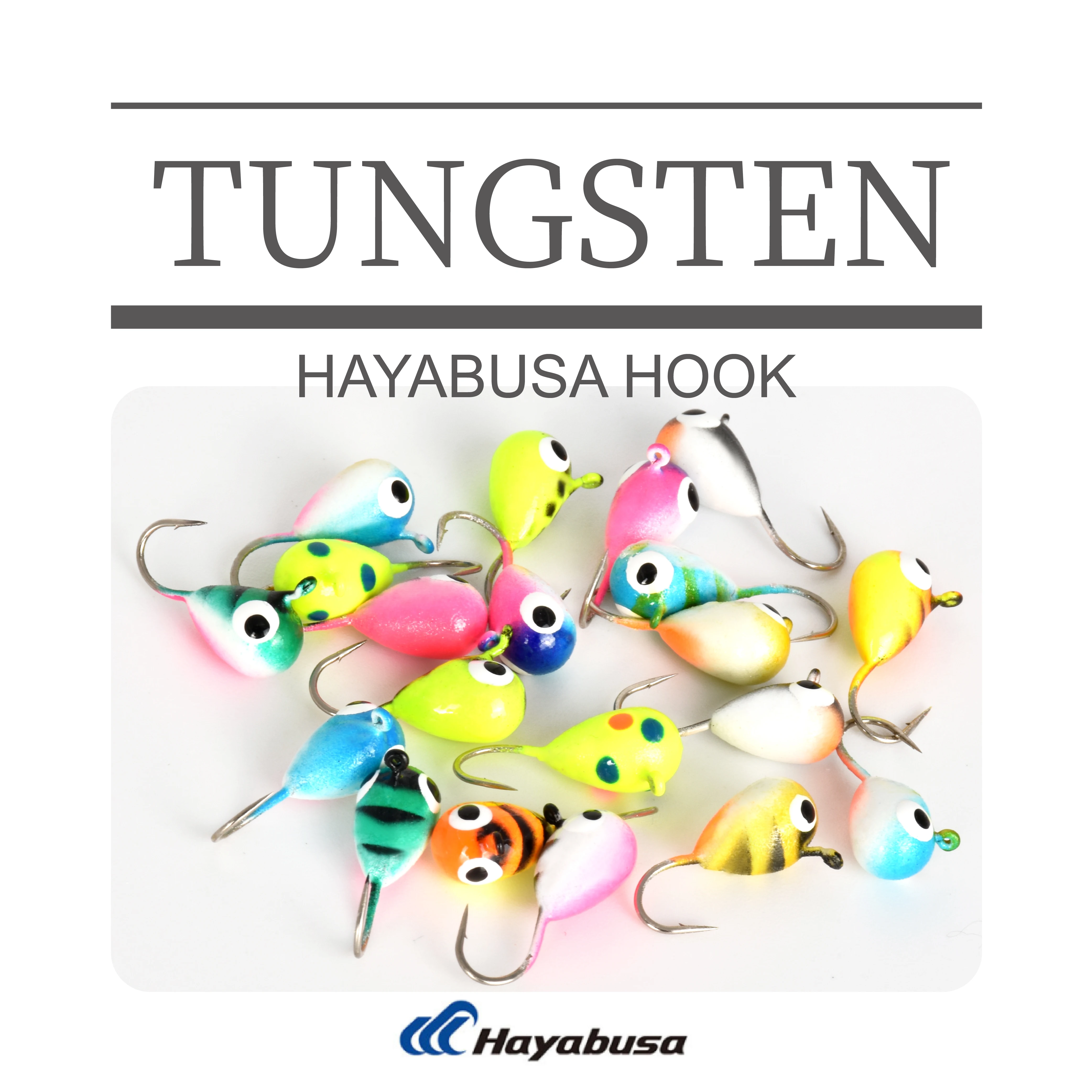 MUUNN 10pc 0.5g-1.85g Multicolor Glow Tungsten Ice Fishing Jig Head,3.2mm/4mm/5mm,Hayabusa Hook Winter Ice Fishing Bait