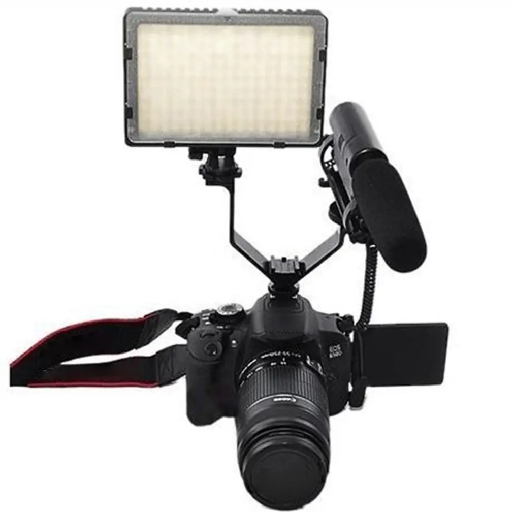 VL 125 мм DSLR тройной Горячий башмак V кронштейн вспышки для видеосъемки микрофоны