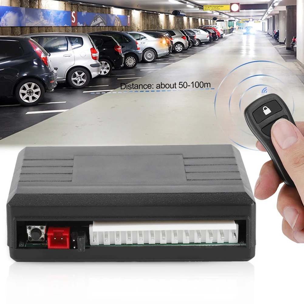 

LED Connection Wire Universal Car Keyless Entry System Door Lock Central Lock Locking Remote Control Kit Control Box