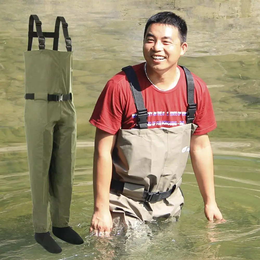 Neygu fly fishing chest Waders дышащие и водонепроницаемые непромокаемые штаны прикрепленные