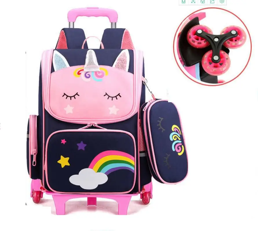 unicorn school bag with wheels