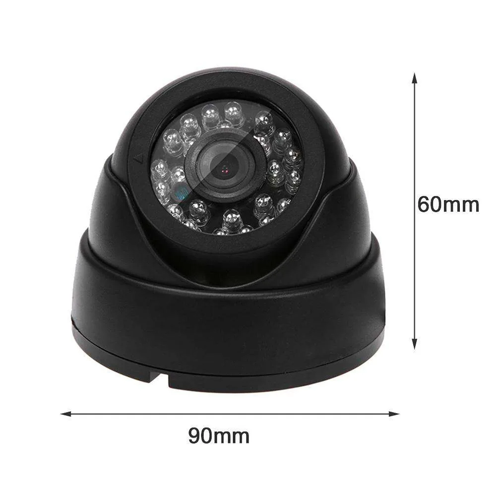 Камера безопасности 24LED IR AHD camera ночного видения аудио HD 720P 1080P 1.0MP 2.0MP CCTV камера наблюдения в защитном колпаке с ИК-кроем черный