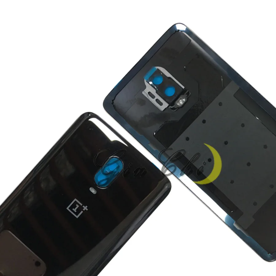 Оригинальное стекло для OnePlus 6T задняя крышка батарейного отсека Дверь заднее стекло для Oneplus 6 Крышка батарейного отсека 1+ 6T корпус чехол с объективом камеры