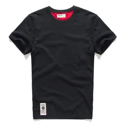 Men's High-Quality Solid Color Cotton T-Shirt - Classic Casual O-Neck Top - XXL (Black03)