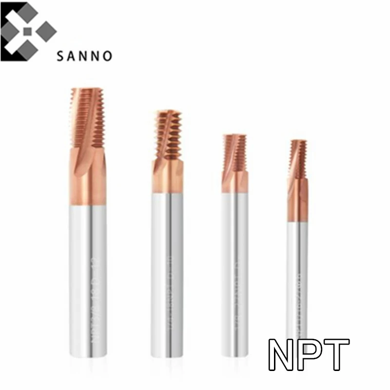 American System Tungsten Steel Thread Mills Npt Nptf 3/818, 1/627