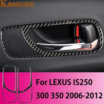 

Carbon Fiber Car Rear Door Handle Cover Panel Trim Sticker For LEXUS IS250 300 350 2006-2012 Car Styling