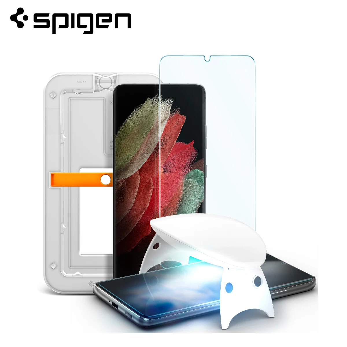 Spigen Glas.tR Platinum 2.0 Screen Protector for Samsung Galaxy S21 Ultra 5G Tempered Glass Film
