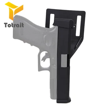 

HANWILD Airsoft IPSC Competitive Holster Quick Release Loaded Holster Automatic Loading Locking Holster For Glock 17 EM6336 Blac