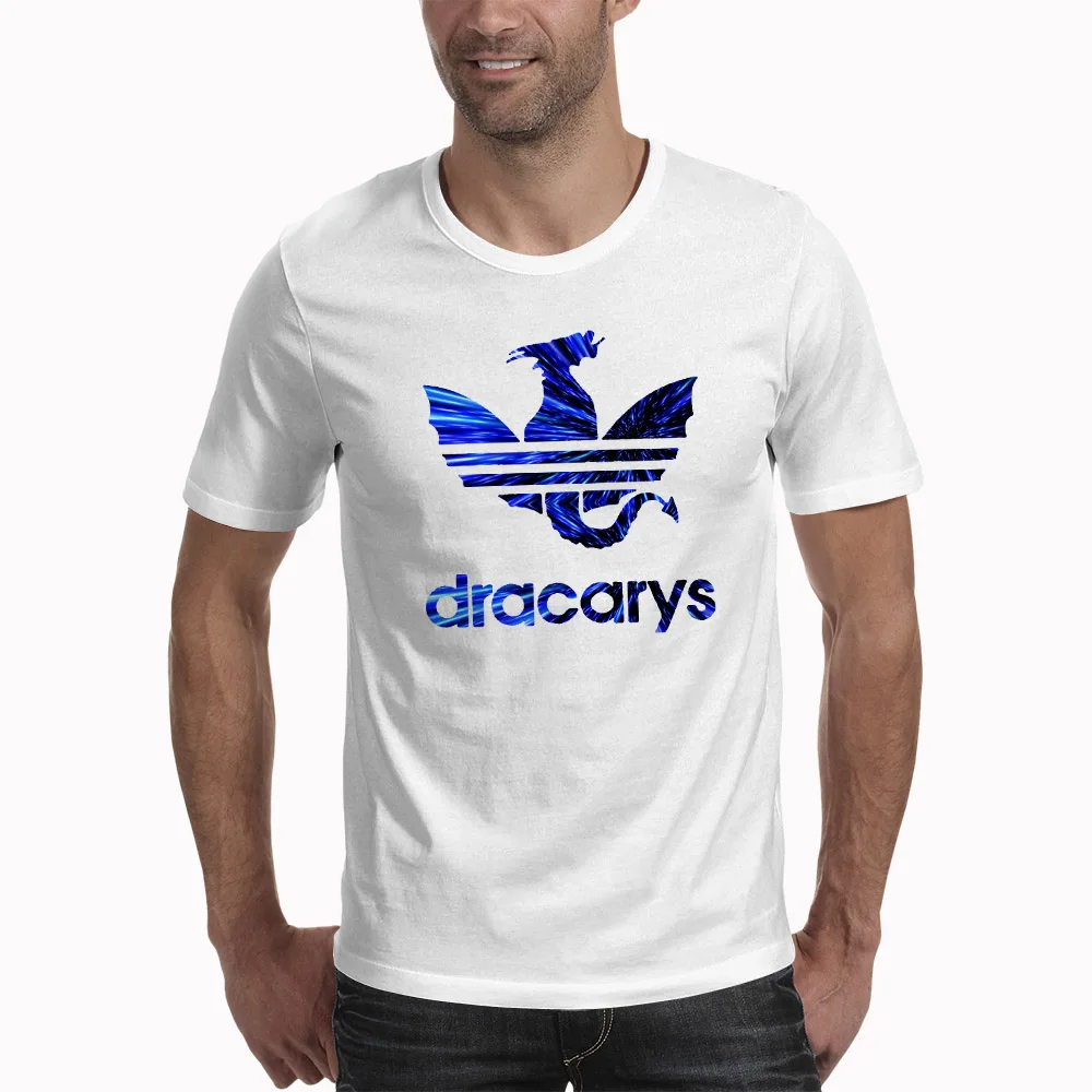 Футболки «Игры престолов» Dracarys мужские футболки harajuku в винтажном стиле Camisetas hombre футболка уличная мужская одежда - Цвет: XWT0526