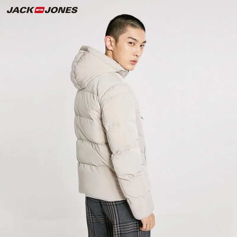 JackJones мужской пуховик с капюшоном, короткое пальто, мужская одежда 218412525