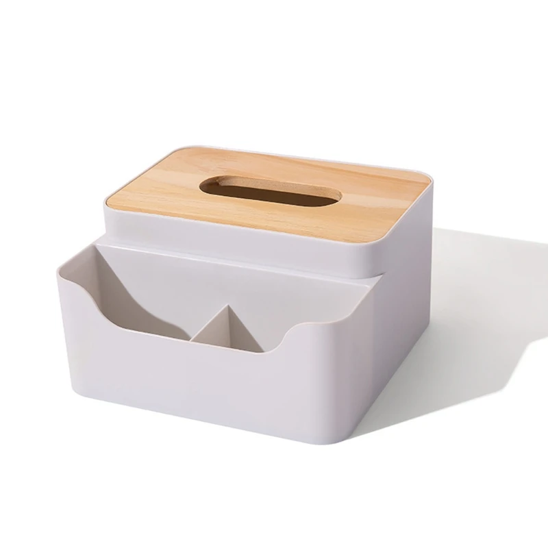 

Tissue Box Roll Paper Storage Container Creative Remote Control Storage Case