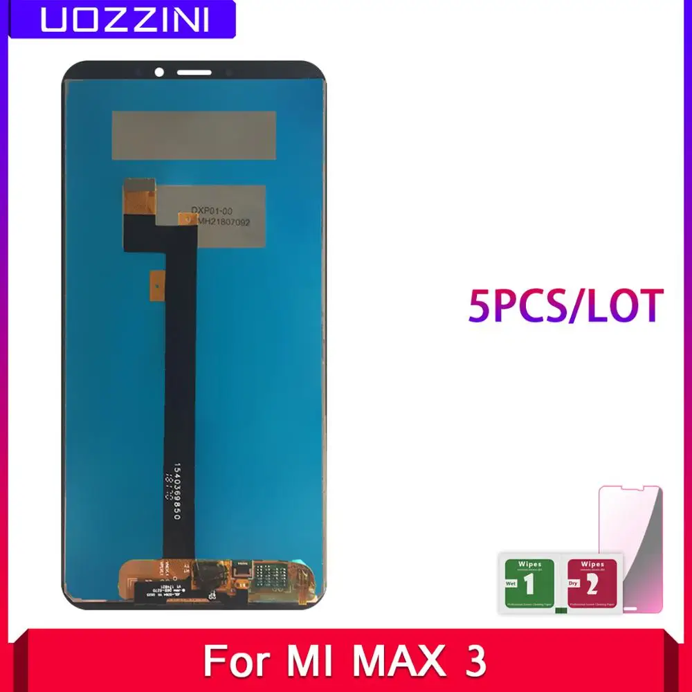 

5 Pcs LCD Display 6.9inch For XIAOMI MI MAX 3 LCD Display Touch Screen Digitizer Glass Panel For Xiaomi Max 3