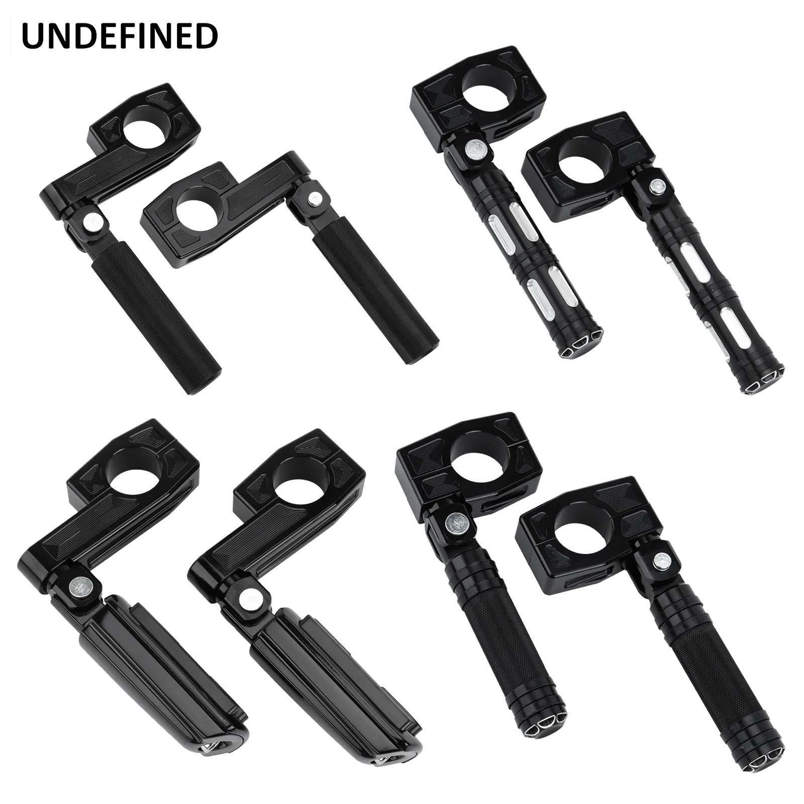 

Motorcycle 38mm Highway Foot Pegs With Mount Clamp Long Short Engine Guard For Harley Kawasaki Honda Yamaha Suzuki Universal