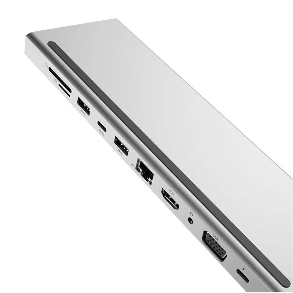 Концентратор USB type C-3,0 USB-HDMI RJ45 usb-хаб для MacBook Pro Аксессуары USB разветвитель Мульти 10 портов type C концентратор USB-C