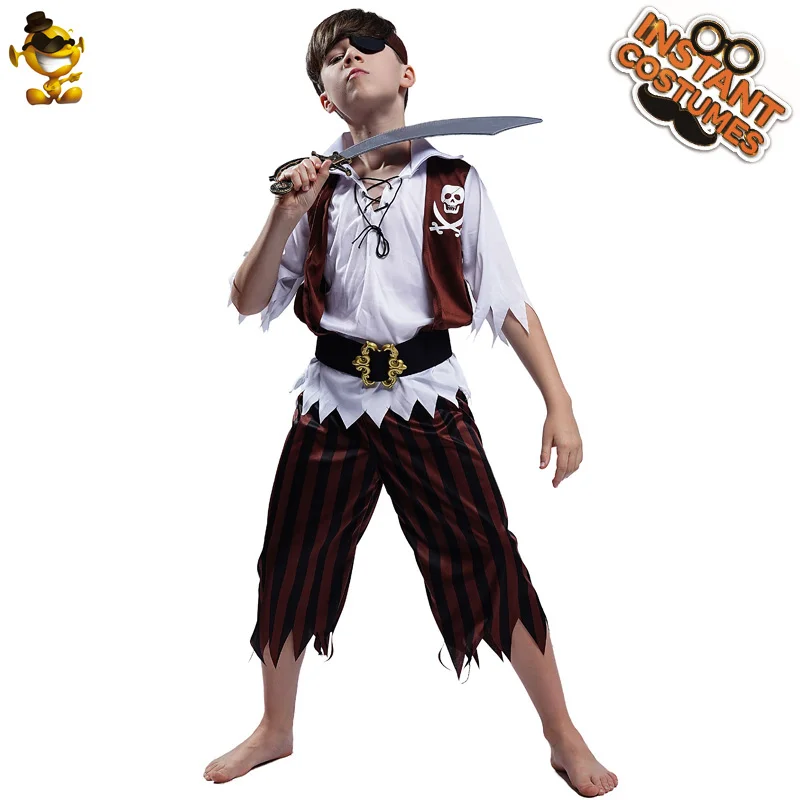 Pirate Costume For Kid Boy's Halloween Costumes Cosplay Boy's Cool