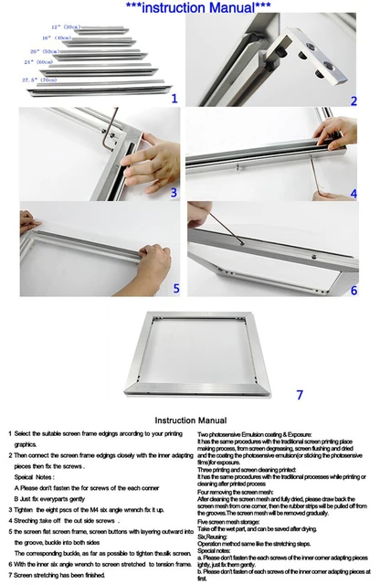 High Quality Aluminum Silk Screen Printing Screens Kits  20x30cm/25x35cm/30x45cm Screen Printing Frames Tools Tool Set - AliExpress