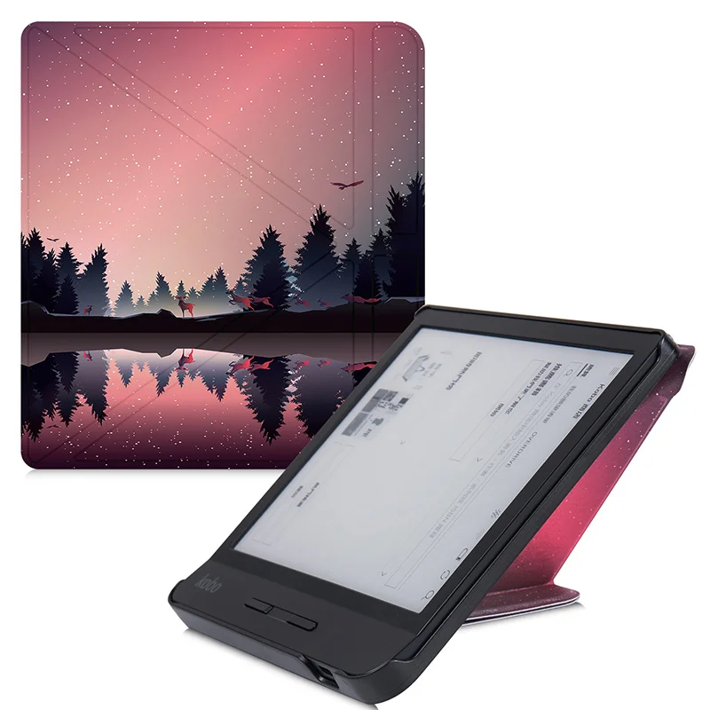 Tanie BOZHUORUI inteligentne etui do asus Forma 8 Cal książek elektronicznych czytelników, wysokiej jakości skóry PU Multiangle etui uchwyt z automatyczne uśpienie budzenia