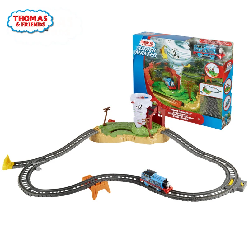 Паровозик Thomas& Friends, скручивающий торнадо, Набор детских игрушек, строительный поезд, трек для помещений, Забавная детская обучающая игрушка