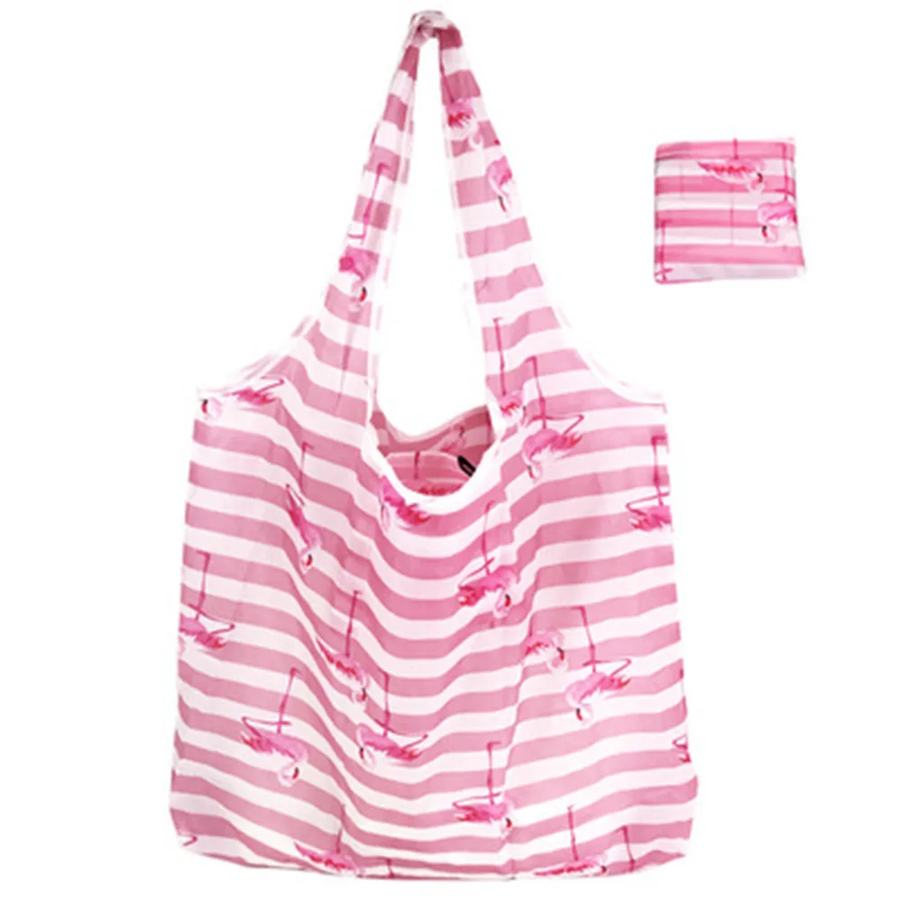 Горячие многоразовые хозяйственные сумки для женщин Складная сумка переносная ткань эко продуктовая Сумка Складная Большая емкость сумки - Цвет: 3