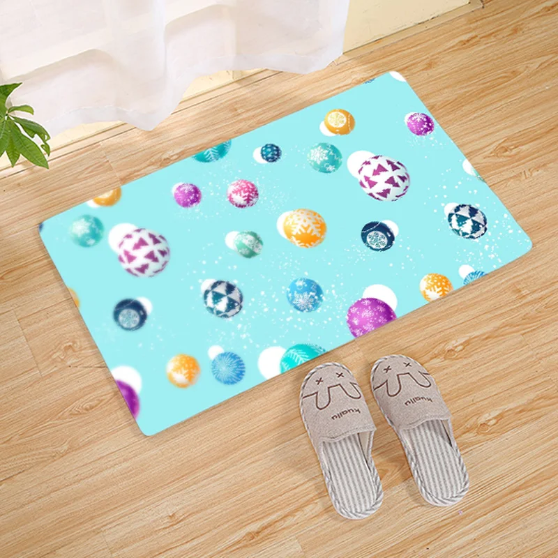 Рождественский коврик у входной двери спальня гостиная ковер кухонный коврик на пол в ванной Противоскользящий коврик походный матрац ковер в коридор