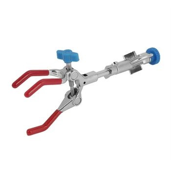 

Adjustable Three-Prong Swivel Flask Clamp Lab Test Tube Condenser Lab Holder Extension Flask Clamp