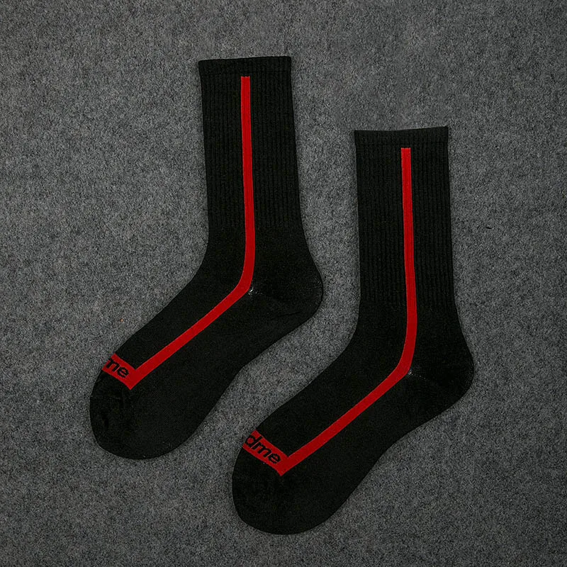 9 1 пара модные мужские носки скейтбордиста хип-хоп хлопок Sox дышащие Meias Calcetines письмо Harajuku крутые спортивные носки унисекс - Цвет: 9