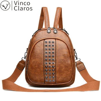 

High Quality Small Mini Leather Backpack Women Travel Cute Designer Back Pack Luxury Purse Large Capacity Bags In 30cm Mochila