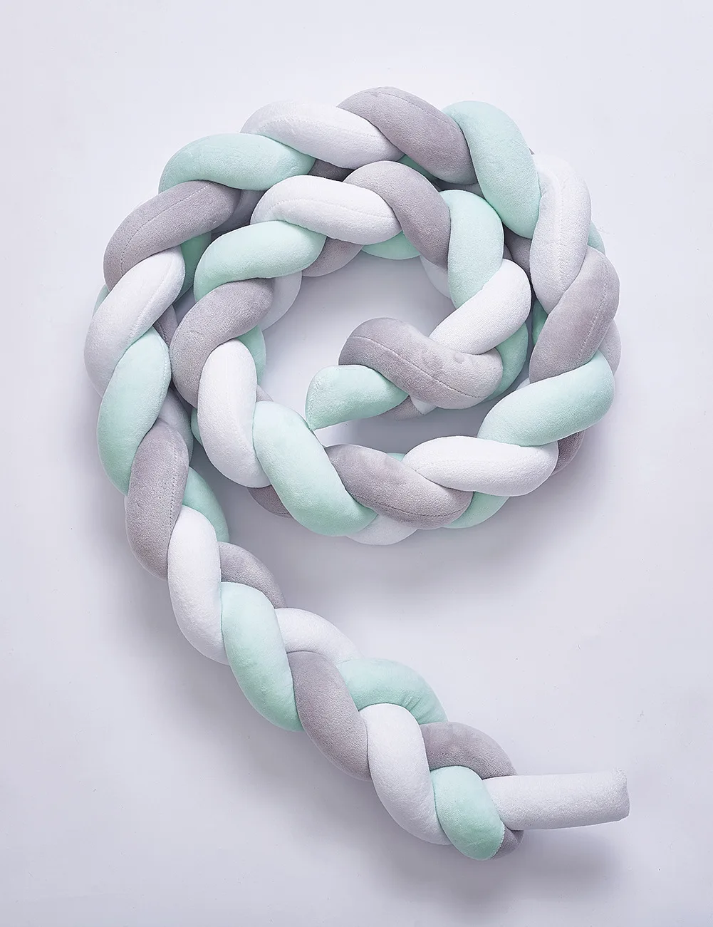 Ins стиль Дания тканые полосы мяч-клубок подушки для дивана креативные Северной Европы простые украшения детской комнаты - Цвет: Greyish white Green