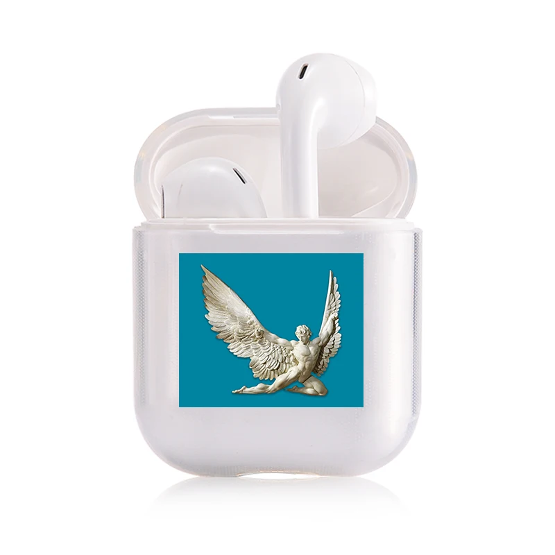 Мягкий милый Чехол Air Pods для Apple Airpods, роскошный Забавный прозрачный чехол с изображением Дэвида Airpods в Bluetooth, аксессуары для наушников - Цвет: I201087
