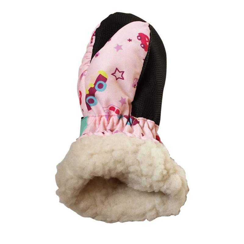 Kids Children Ski Gloves Winter Snow Snowboard Windproof Waterproof Outdoor Sports Adjustable Wrist Thicken Mitten