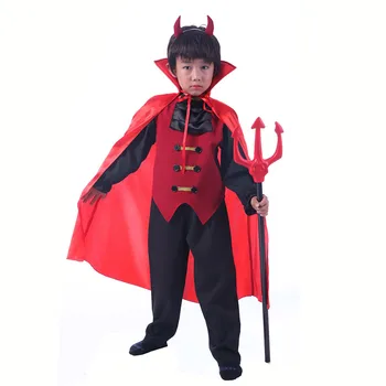 

Halloween costume for kids red vampire Boys Costumes devil Cosplay Party Fancy Dress Carnival boy child