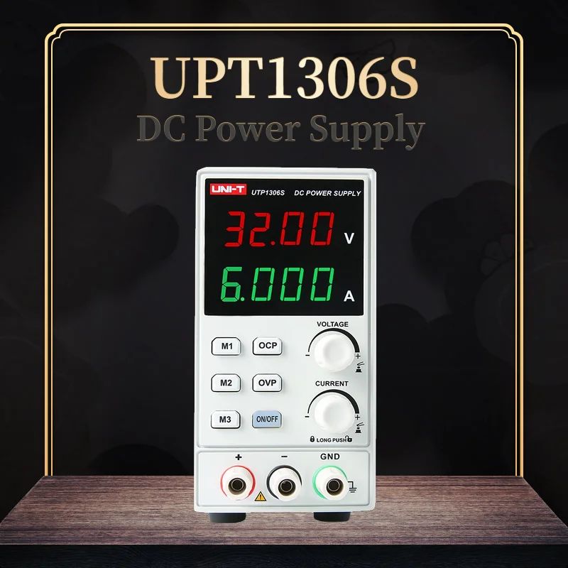 UNI-T UTP1306S DC источник питания высокая точность 4 цифры дисплей 0-32 В 0-6A Регулируемый мини-источник питания AC 220 В 50 Гц