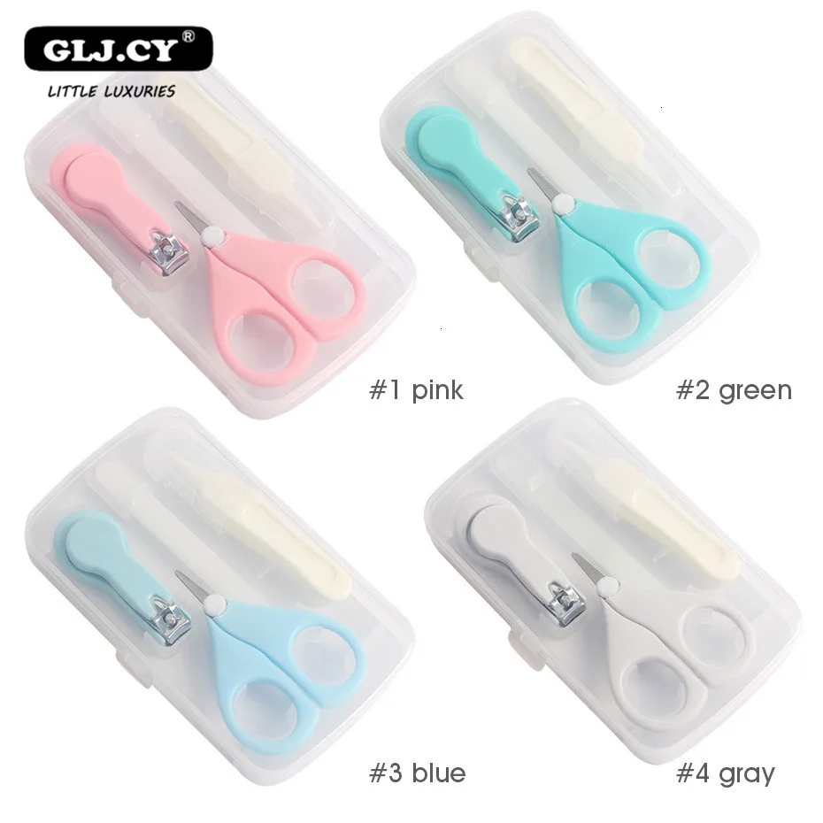4pcs Baby Nail Care Kit with Storage Box for Travel