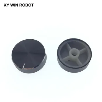 

1 pcs 30x10mm 6mm Shaft Hole Aluminum Alloy Potentiometer Knob Black